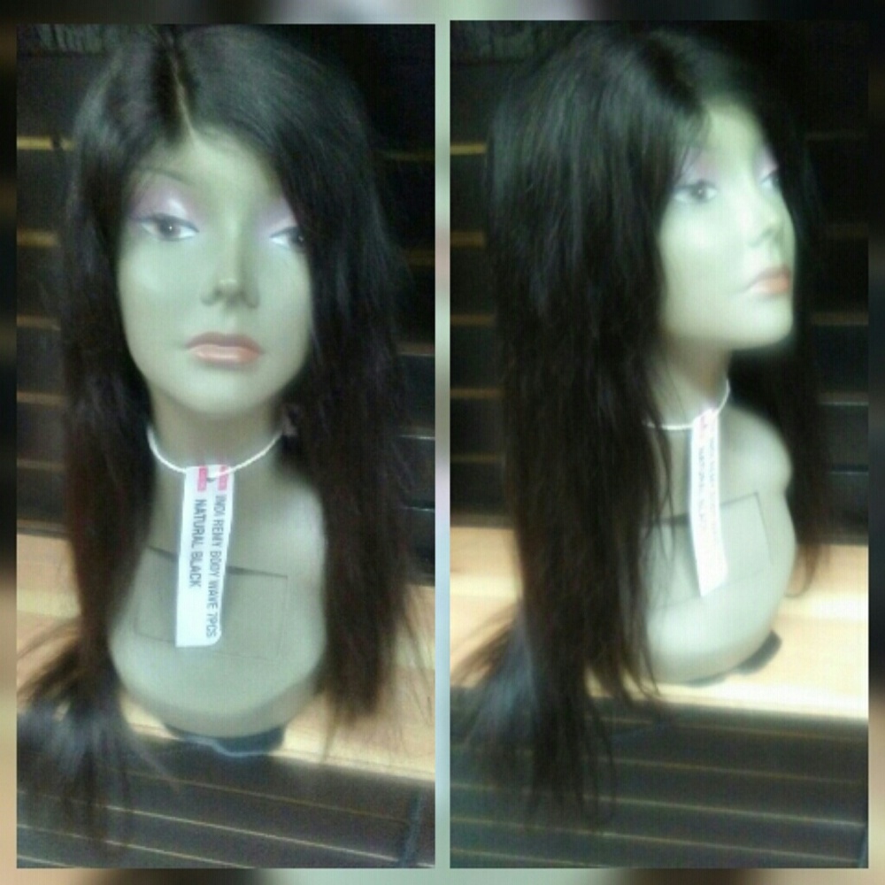 22" wet and wavy body wave human hair wig